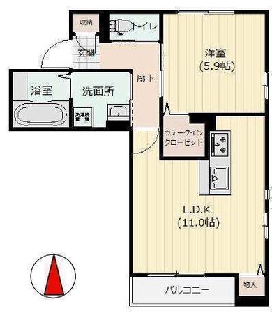 Ｒｉａｎ伊福町の物件間取画像